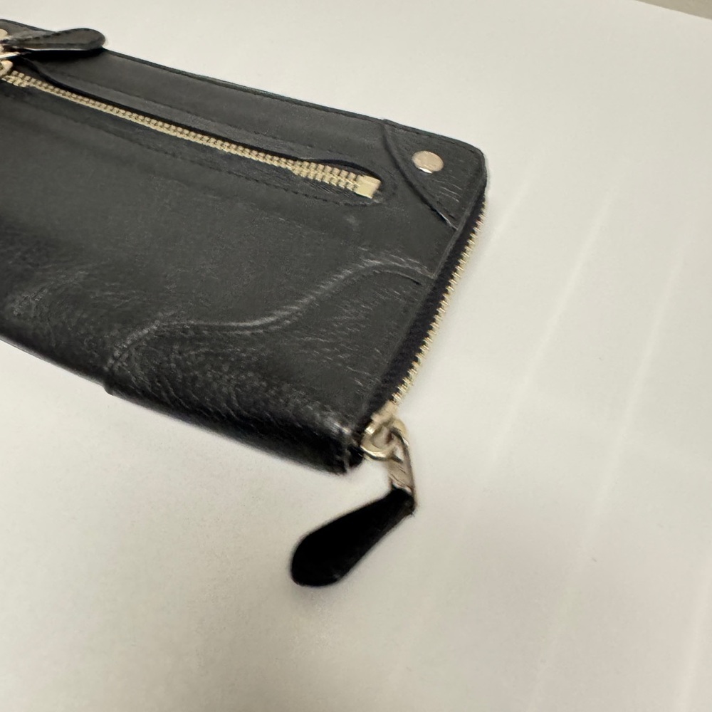 Coach Black Leather Men's Zipper Wallet - Picture 3 of 7